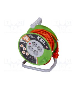 W-97423 Extension lead; 3G1mm2; 30m; PVC; orange; Sockets no: 4; reel; 10A ysx7DnnLPErhbfrkjXw3-hodetaud6vCBjxyIX8mtCA