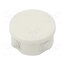 680.002 Enclosure: junction box; Ø: 80mm; Z: 46mm; wall mount; IP55; grey Dnmj7p_vXzdR9QvGBcvjdGxxa4eXr3a5q5A8tQ4mAzM