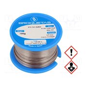 BROFIL 60 B2.1 0.5MM 100G Tin; lead-based; Sn60Pb40; 0.5mm; 0.1kg; reel; 183÷190°C; Flux: SW26 JQ-MLQwyTqgMe8pwL2ng0q60TpE4TJqDFJEJbPvXVO0