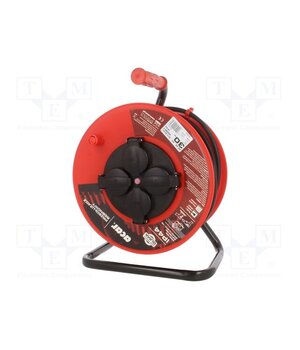 M01952 Extension lead; 3x1.5mm2; reel; Sockets: 4; rubber; black; 30m; 16A mK_Fp5F1OxC6z_O-GyptQwahqvLMUY-JV6gA3SrRdZU