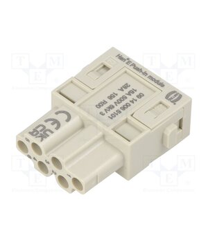 09140065101 Connector: HDC; module; female; 16A; 500V; Han-Modular®; PIN: 6 EcYHDdkrzopTfaFm5qxnuARSvqX9KhxkgT9zyMG9o0c