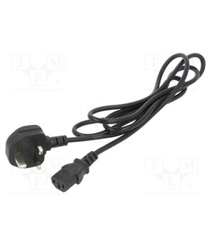 POSAC-C13-5/UK18 Cable; 3x0.75mm2; BS 1363 (G) plug,IEC C13 female; PVC; 1.8m u-wa-xgccgxjPn3WxuB5P7PjXwIhRLK-DDXT1XcxWhY
