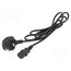 POSAC-C13-5/UK18 Cable; 3x0.75mm2; BS 1363 (G) plug,IEC C13 female; PVC; 1.8m u-wa-xgccgxjPn3WxuB5P7PjXwIhRLK-DDXT1XcxWhY