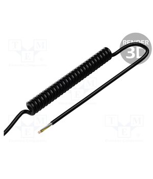 SPT00196C Wire: coiled; 5x0.5mm2; unshielded; PUR; black; 300V; 1.5m; 6m rHLUeGrdXtVYS4-643WFniBEhlZoUj3do_XTbo6BbcU