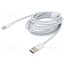 CATYS-A02 Cable; USB A plug,USB C plug; 2m; white; 66W Fq-J3S43PzTlXgcs252r6gmD2dihFZmzzh6GEayNpgI