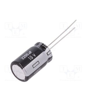 EEUEB1A222 Capacitor: electrolytic; low ESR; THT; 2200uF; 10VDC; Ø12.5x20mm uFhA8x5U7man4_-vNPrFa5S-g6a1SJ63cVdrEylDVII