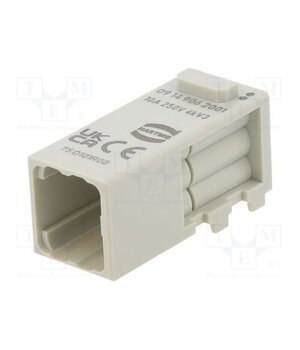 09149062001 Connector: HDC; module; male; Han-Modular® Domino; PIN: 6; Han D® Icts_pkZPXrWdOL1gESjbbV29npDqGi3eJYp3zvm-GI