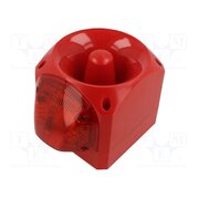 PNC-0024 Signaller: lighting-sound; 10÷60VDC; LED; red; IP66; 105dB; ABS WWJnutJfBUYePVD-LbFy9tibIQTw2htwHfMfe50PA5M