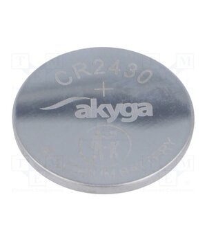 AKY1084 Battery: lithium; CR2430,coin; 3V; 270mAh; non-rechargeable 2qqXC4lN7CZr478NKvGg0TdlN04RvChtgtudecc0f7k