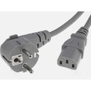 CABLE AC 250V 10A 3x0.75mm², 1.8m, grey