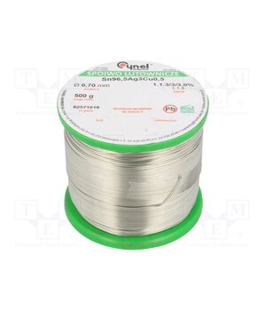 SAC305 0.7MM  0.5KG Tin; lead free; Sn96,5Ag3Cu0,5; 700um; 500g; reel; 217÷219°C; 3% 2Y3GACYJyrbQ7YmAeqATLAAx_tzfdf87qmmJYJRPBgU