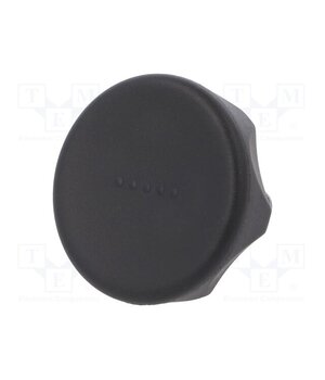 222251-C1 Knob; Ø: 45mm; Ext.thread: M10; 20mm; technopolymer PA; Cap: black 54ZWkP7OXk0KaYBthnYnau0ykCntr50CQTr3dcdS81o