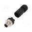 1350 Connector: M12; plug; PIN: 4; male; 125V; straight; IP67; for cable ho41KHmu0r-EvdWtd30UMulZIdLx_A_NPAcO2lhw6u0