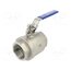 FMZK2 2 Ball valve; acid resistant steel AISI 316; PTFE; max.63bar ykRqS3zUiC6ZHNKxs6ZQG6RZ6OJrvCLo9gPJFu7GbOs