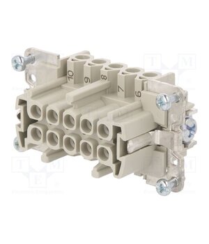 70.300.1040.0 Connector: HDC; female; PIN: 10; size 10; contact insert; 500V; 16A __VjdHdGk2khM2X5rTMavJoAfTNCPmm5nYIh3CsEUzk