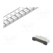DS1020-09-12VBT1B-R Connector: FFC/FPC; tinned; SMT; 500mA; 50V; PIN: 12; 500um; ZIF; 30mΩ CLe7Q7UpZv31rtUcpLEppPWKk11lUFNQz3W98gb5NJw