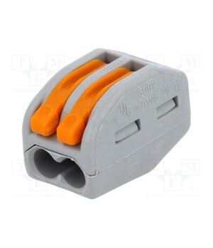 222-412 Quick splice; 222; 32A; 400V; for cable; spring clamp; grey; ways: 1 1lOz8DBmBaEN9b5RAtWUZacFvvS6KRISDh_w0OsCnVQ