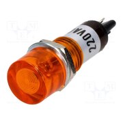 NI-1YL Indicator: with neon lamp; flat; orange; 230VAC; Cutout: Ø10mm CM9DVGcF5YiXzcwRgfkgjrN6G2CGNoXvI1mS82p4H2w