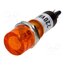 NI-1YL Indicator: with neon lamp; flat; orange; 230VAC; Cutout: Ø10mm CM9DVGcF5YiXzcwRgfkgjrN6G2CGNoXvI1mS82p4H2w