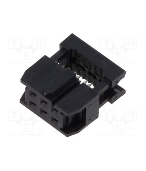 T812106A100CEU Connector: IDC; plug; female; PIN: 6; IDC; for ribbon cable; 2.54mm 6akIf1jDP3Zs8Yetq7WABpcwlDpyOeKAtSQcutZlWas