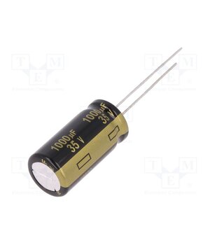EEUFM1V102 Capacitor: electrolytic; low ESR; THT; 1000uF; 35VDC; Ø12x25mm cx_dowqo1w6g0v662DY3exXzS7YK42mqDvsyo6P76pk
