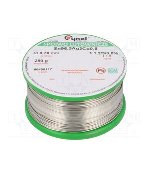 SN96,5AG3CU0,5-1.1.3 Q 0.70MM 250G Tin; lead free; Sn96,5Ag3Cu0,5; 700um; 250g; reel; 217÷219°C; 3% 5yYNRG3jTinOBnCJz_SNxS0tU3vzxgkudTkx6bR6vCY