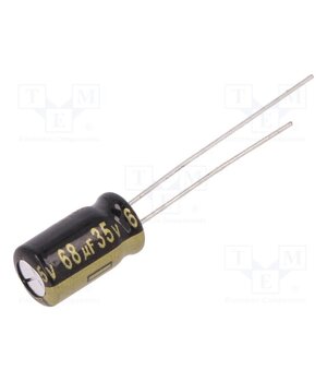 EEUFM1V680 Capacitor: electrolytic; low ESR; THT; 68uF; 35VDC; Ø6.3x11.2mm pjGKeOqS4xWuQOqo6CuIOq4sn1o5023UJUanGgX1vr4