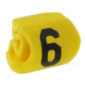 515-01664 Markers; Marking: 6; 1÷3mm; PVC; yellow; -65÷105°C; leaded; HGDC1-3 Y3HOql2ZMX6AEBvEx0AZcby9tieToJGj8_x8ABfsQUg
