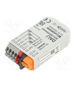 DALI 4CH LED DIMMER 8A Power supply: switching; LED; 12÷48VDC; IP20; 59x33x15mm; -20÷60°C ogbDA81gxaXYMkwZHqxF416qYy19bTs9I6VIL7Y1Xqw