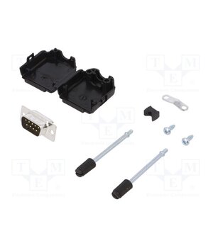 6355-0054-01 Connector: D-Sub; PIN: 9; plug; male; soldering; for cable; black miKcMcYEiuUTuoLlOmVoo9bsQ9BqNvXaELsU4oQRUQw