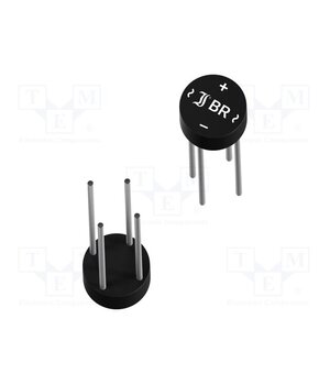 B500R Bridge rectifier: single-phase; Urmax: 1kV; If: 2A; Ifsm: 45A; round -NSDUHthGcvMEkcsKKCSJPR7ItgYOcVORRySFuhA1qI