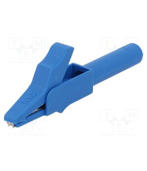 24.0157-23 Crocodile clip; 15A; 300V; blue; 4mm; Plating: nickel plated BZT_JFoHOJ_F_es7Xc37pvq2mTlWUmenG7r0bgUBxF0
