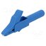 24.0157-23 Crocodile clip; 15A; 300V; blue; 4mm; Plating: nickel plated BZT_JFoHOJ_F_es7Xc37pvq2mTlWUmenG7r0bgUBxF0