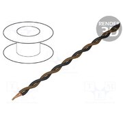TSK1130 BROWN BLACK Wire: assembly; 2x0.25mm2; stranded; Ext.dimensions: 2x1.4mm; 100m -1LlCMex8-EBcCbmY0m5qephUxdcx6nNmEF9_jDerPE