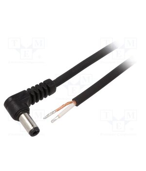 A25-TT-C075-150BK Cable; 1x0.75mm2; wires,DC 5,5/2,5 plug; angled; black; 1.5m BDcNrUQZQmvnNG5IKRQhSArxDgHQE48YDCWTZBRk3Bk