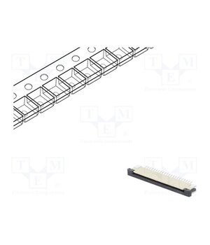 DS1020-07-22VBT1A-R Connector: FFC/FPC; SMT; PIN: 22; Contacts: copper; tinned; 1mm; ZIF O_FRjekuiFomr1h8b7M5lBiGfuucxgfNTLNM2A3hUM0