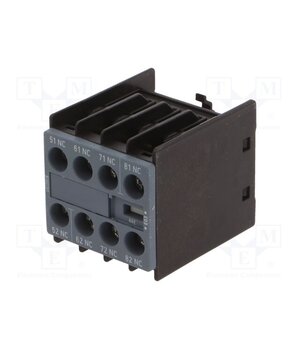 3RH2911-1GA04 Auxiliary contacts; Size: S00; Leads: screw terminals; front; 6A gvVvsgawAfuo5dDQYv6Y8bPpJTCSadhHqY7c8LfTAZg