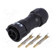 CC-03BFMA-QL8LPP Connector: circular; plug; for cable; PIN: 3; male; with contacts zVDgRP58Tiij4ZYfVCXeex7ta_SoEt0dodh30qrFQTQ