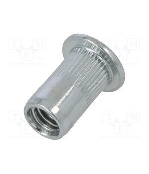1742R-A M5 Rivet nuts; M5; steel; Ømount.hole: 7mm; L: 13mm; 20pcs. oUbej12kD_DQ1NHBjYh4K4QqwtmwhJB0gqws9L8Jt8g