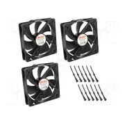 AK-FN120-BKT03 Fan: DC; axial; 12VDC; 120x120x25mm; 32dBA; HDB; 600÷1600rpm; black b2d13qkzfIeGlyoo3awE1u2cboACwDJo7G9r9DBBaW0