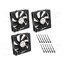 AK-FN120-BKT03 Fan: DC; axial; 12VDC; 120x120x25mm; 32dBA; HDB; 600÷1600rpm; black b2d13qkzfIeGlyoo3awE1u2cboACwDJo7G9r9DBBaW0