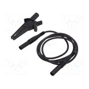 L-SETS Test lead; banana plug 4mm,aligator clip; Len: 1m; black YMSQEwBRfEAX8z6HCAgaVZe64TYH6a2qcW-uZWc0UHY