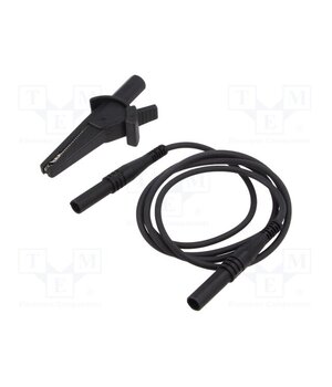 L-SETS Test lead; banana plug 4mm,aligator clip; Len: 1m; black YMSQEwBRfEAX8z6HCAgaVZe64TYH6a2qcW-uZWc0UHY