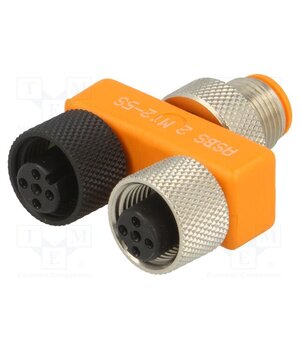 11122 ASBS 2 M12-5S T adapter; M12 male,M12 female x2; A code-DeviceNet / CANopen S989SS7PVSkbgDnnMlSHjARiaTSNkAnIZjHqAaUDQiw