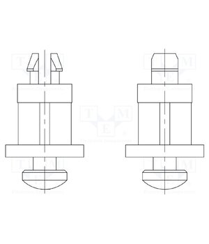 8GG01V42748 PCB distance; polyamide 66; L: 9.5mm; latch/latch; natural; 8GG01 B-RiKjkNBhBURvzdJ7YamFMoukLTtjTUznBesaK_V7A