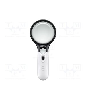 41255 Hand magnifier; Lens: Ø22mm,Ø75mm; Illumin: LED; white; 10000K U7kv2kbLtMYdRYrzHFlw8Te47gAZlWV519QHDYedpno