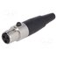 LA1069 Connector: XLR mini; plug; female; PIN: 3; for cable; soldering 8NEAgCjYascD76RfRVnLp7wOwhHxCNvGyvhbNJplfFQ