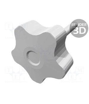 VCT.50 P-M8X50-C9 Knob; Ø: 50mm; Ext.thread: M8; 50mm; H: 32mm; technopolymer PP 38VKZc3NYm0QvDaEULoGold1rpxcl-DftNmVWFiKLH0