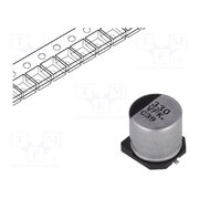 EEEFK1V331AP Capacitor: electrolytic; low ESR; SMD; 330uF; 35VDC; Ø10x10.2mm k13y7FmFHjGh85pYv3fTRhlTo2VcL_kzs071UfHMGvE