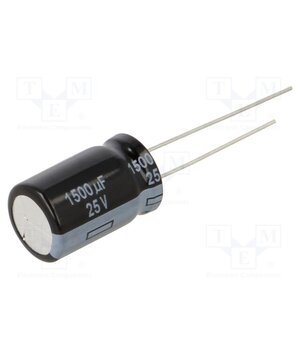 EEUFR1E152 Capacitor: electrolytic; low ESR; THT; 1500uF; 25VDC; Ø12.5x20mm NdZR5YpWm7B1Y5eGJbZzKow1WcvMKC2L0BWpYRaolVI